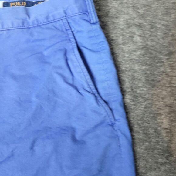 Polo Ralph Lauren Short Men’s Size 42 Blue Chino Classic Fit Pony On Back Pocket - Picture 4 of 10